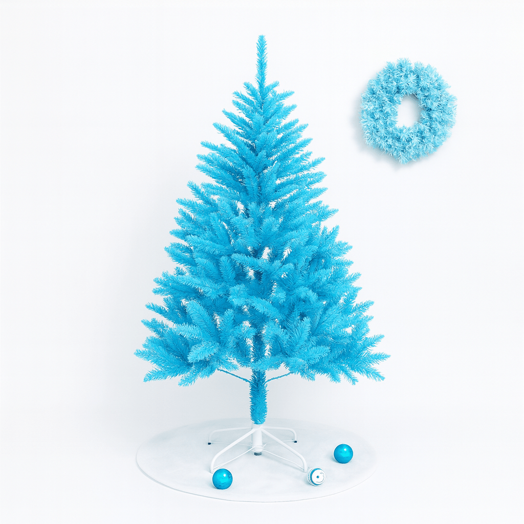 Frosted Sky Blue Christmas Tree Set - Glowonlite - Glowonlite