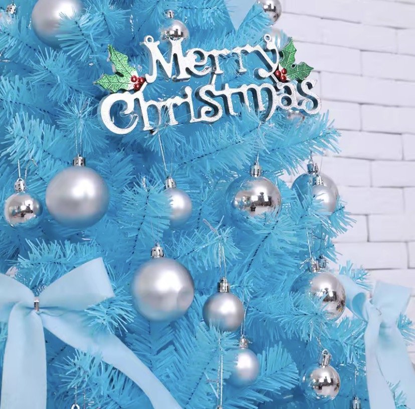 Frosted Sky Blue Christmas Tree Set - Glowonlite - Glowonlite