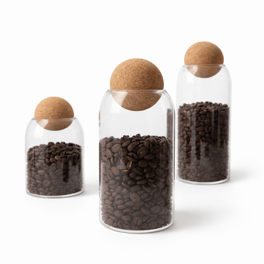 Glass Storage Jar with Natural Cork Lid - Glowonlite - Glowonlite
