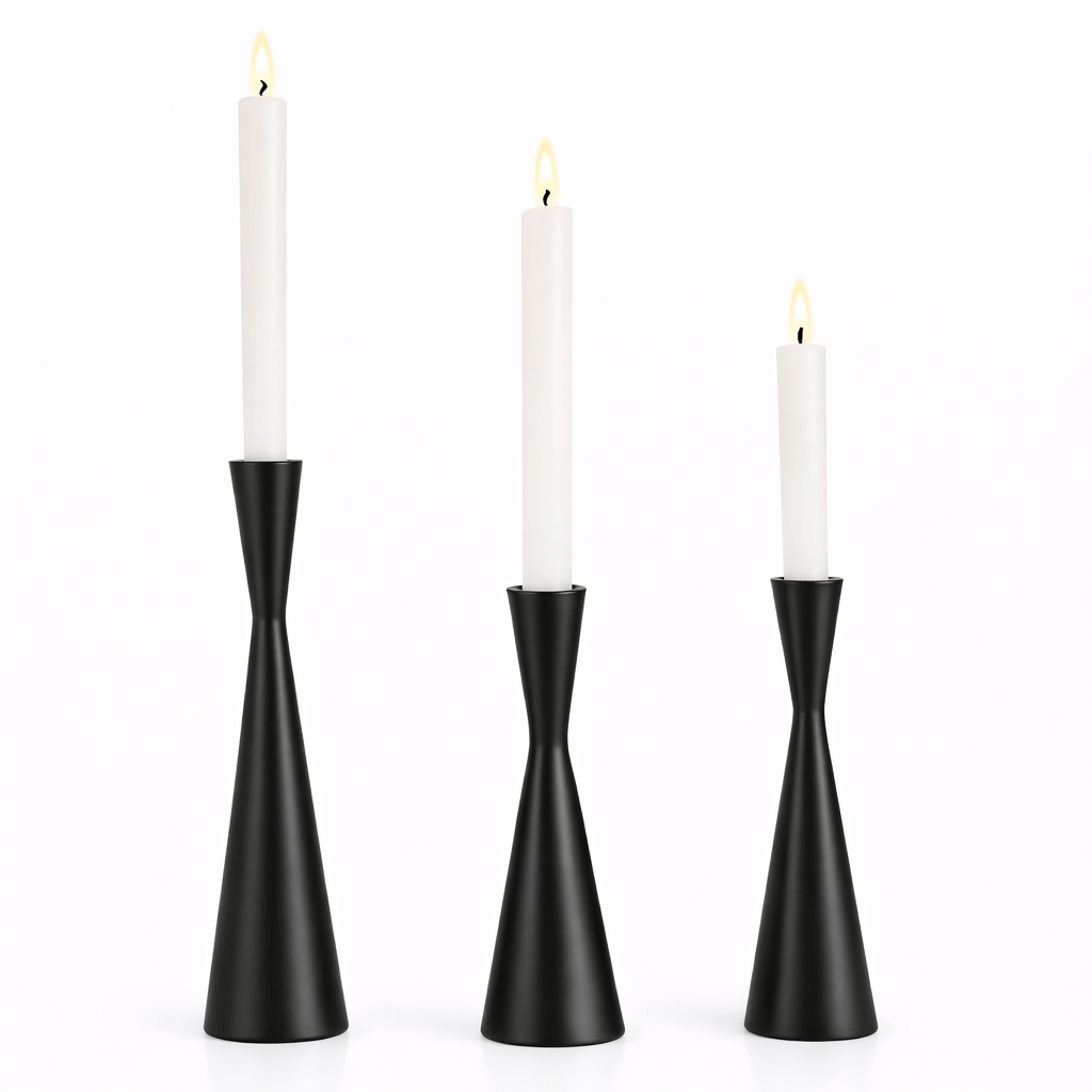 Modern Brass Taper Candle Holder – Minimalist Home Décor Accent - Glowonlite - Glowonlite