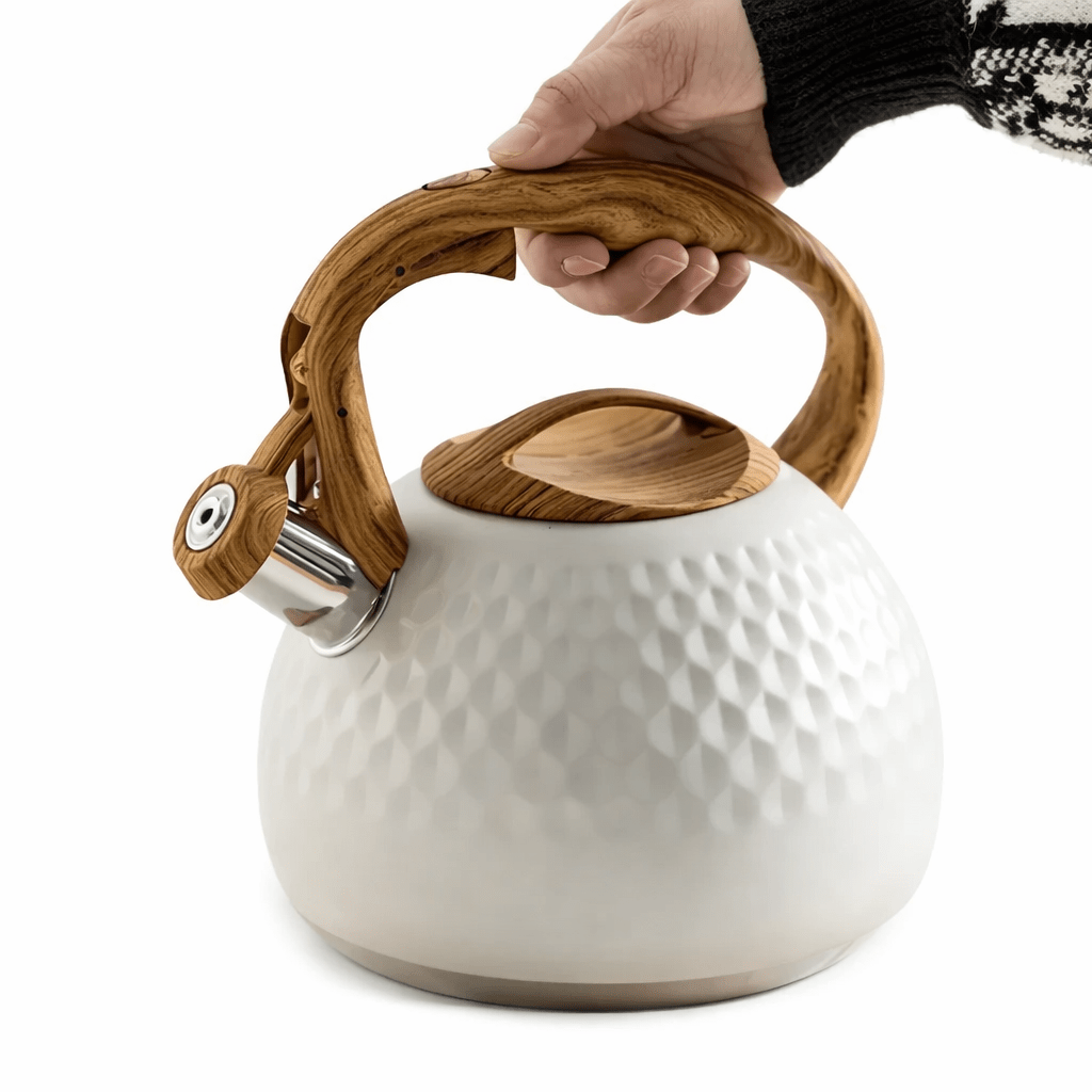 Premium White cast iron kettle - Glowonlite - Glowonlite