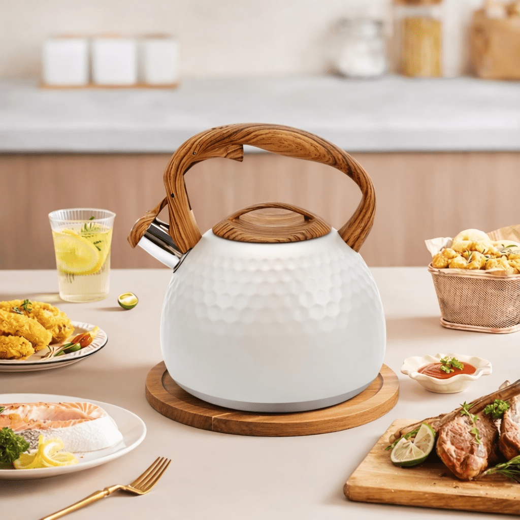 Premium White cast iron kettle - Glowonlite - Glowonlite