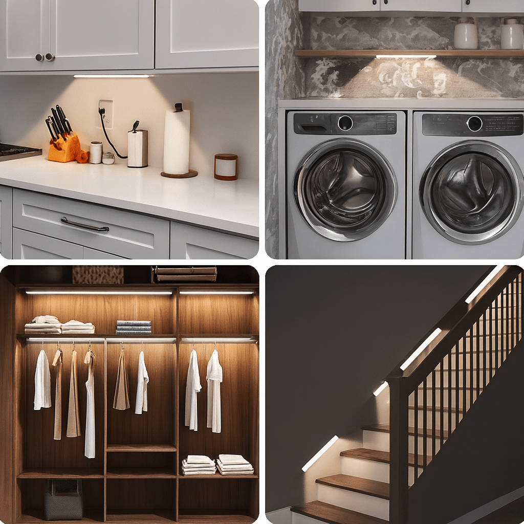 Rechargeable Motion Sensor LED– Magnetic Under - Cabinet Bar - Glowonlite - Glowonlite