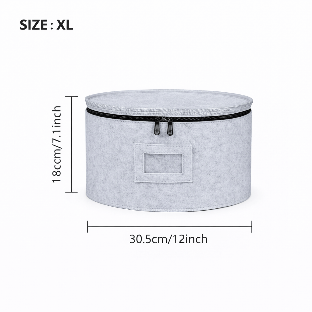 Round Plate Storage Organizer Bags – Dustproof & Moisture - Resistant (Sizes S–XL) - Glowonlite - Glowonlite