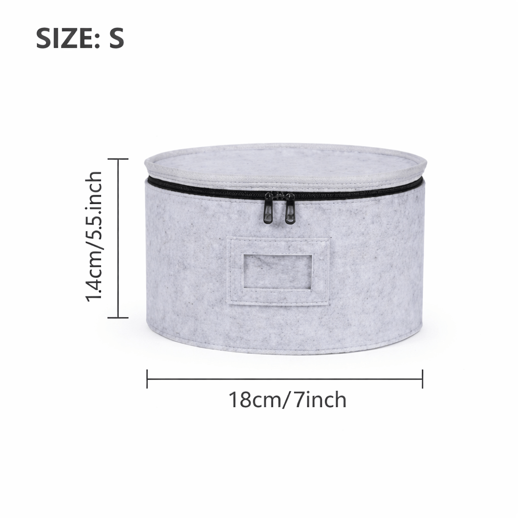 Round Plate Storage Organizer Bags – Dustproof & Moisture - Resistant (Sizes S–XL) - Glowonlite - Glowonlite