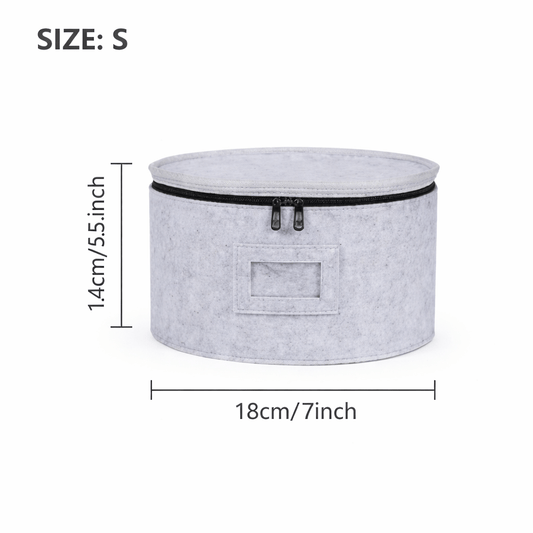 Round Plate Storage Organizer Bags – Dustproof & Moisture - Resistant (Sizes S–XL) - Glowonlite - Glowonlite