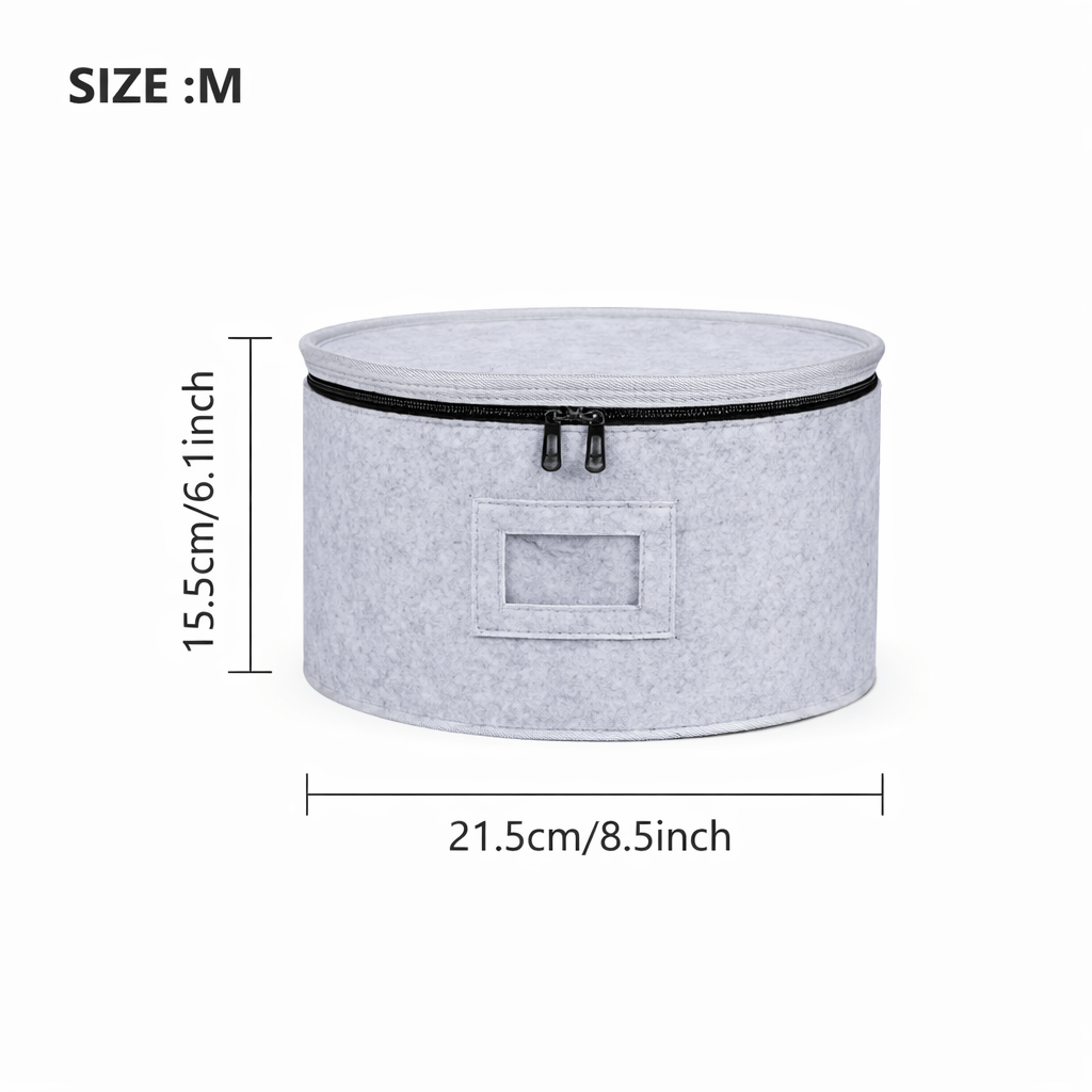 Round Plate Storage Organizer Bags – Dustproof & Moisture - Resistant (Sizes S–XL) - Glowonlite - Glowonlite