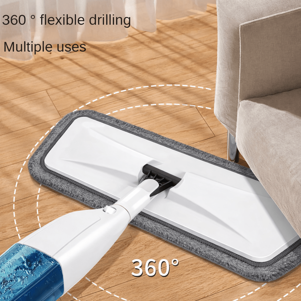 Wet & Dry Spray Mop with Refillable Water Tank – 360° Flexible Flat Mop - Glowonlite - Glowonlite