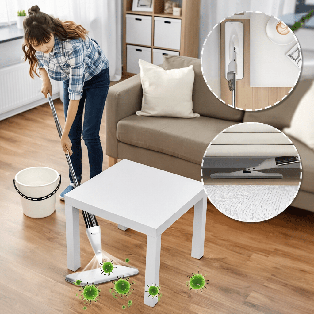 Wet & Dry Spray Mop with Refillable Water Tank – 360° Flexible Flat Mop - Glowonlite - Glowonlite